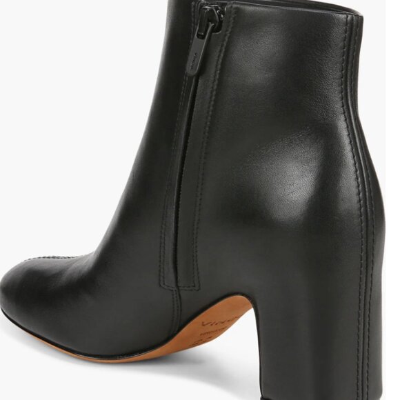 Vince Terri Leather Ankle Boots 6.5M - Picture 2 of 2